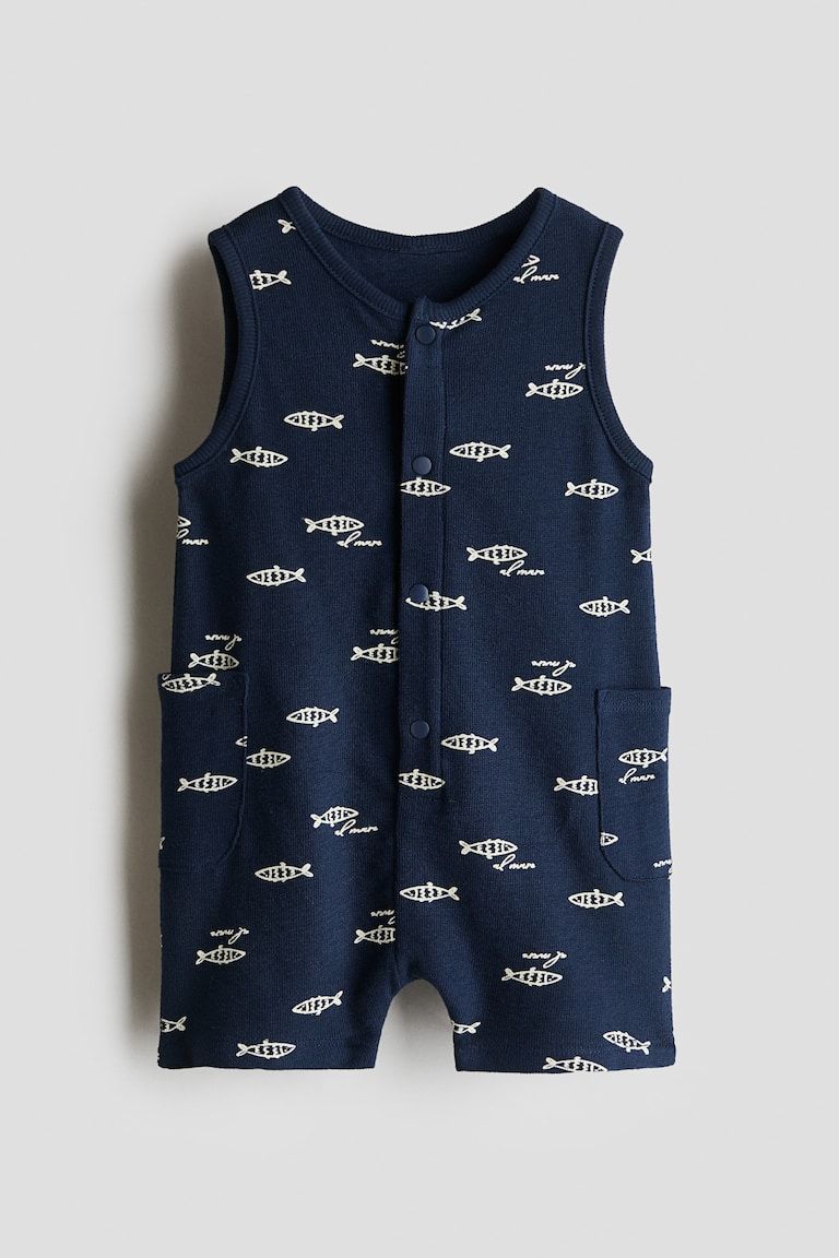Cotton Terry Romper Suit