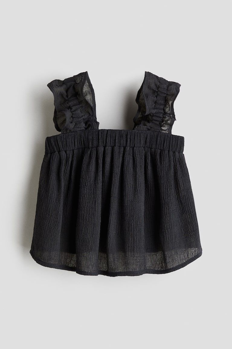 Crinkled Chiffon Top
