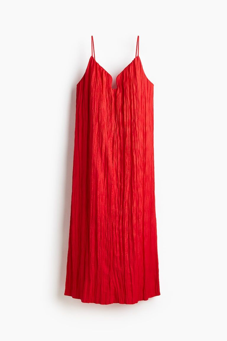 Crinkled Strappy Dress