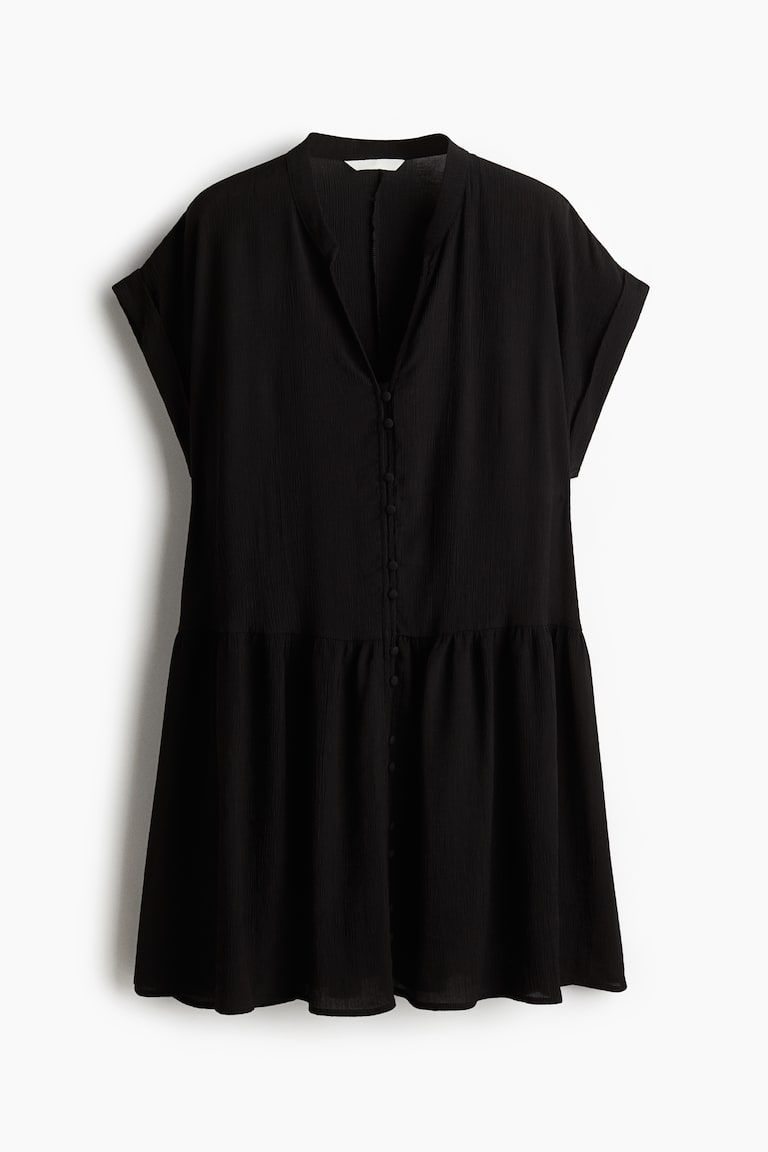 Crinkled Tunic Dress
