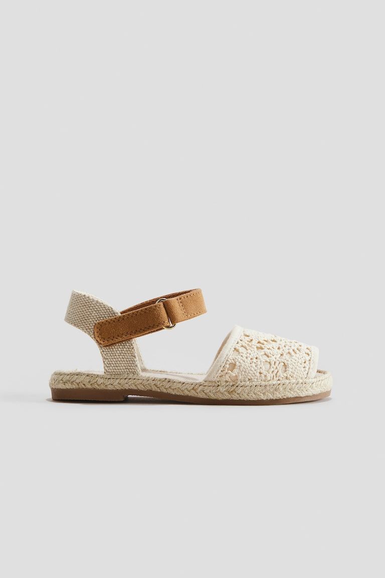 Crochet-Look Sandals