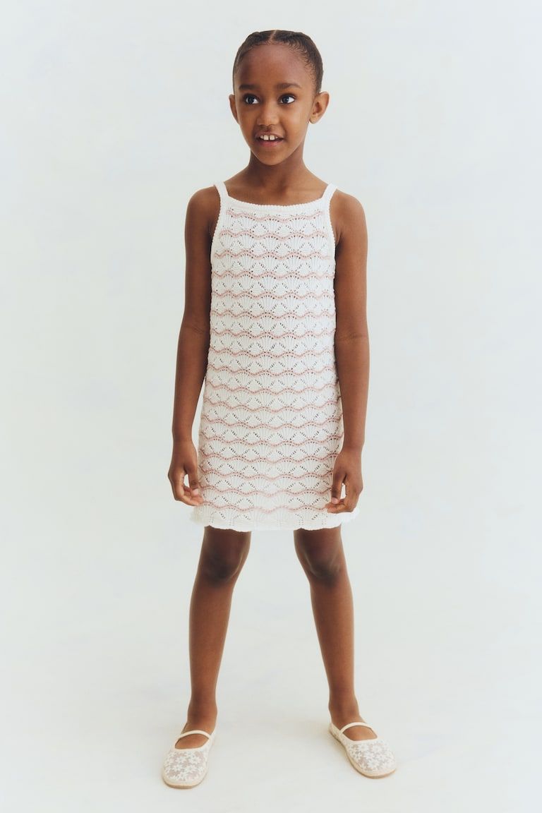 Crochet-Look Strappy Dress