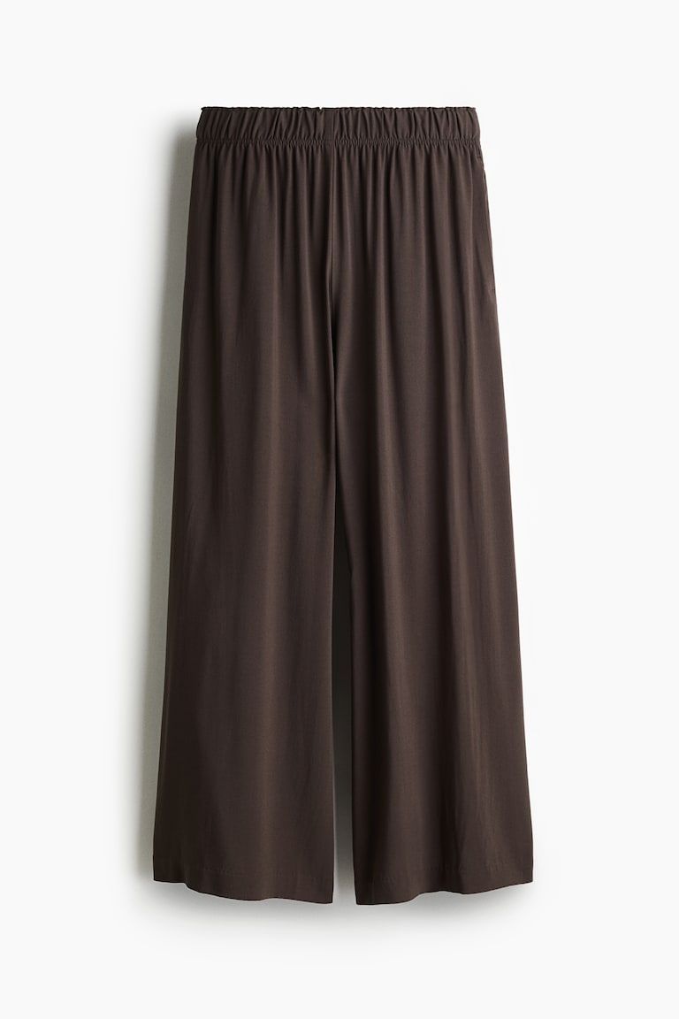 Cropped Pull-On Pants