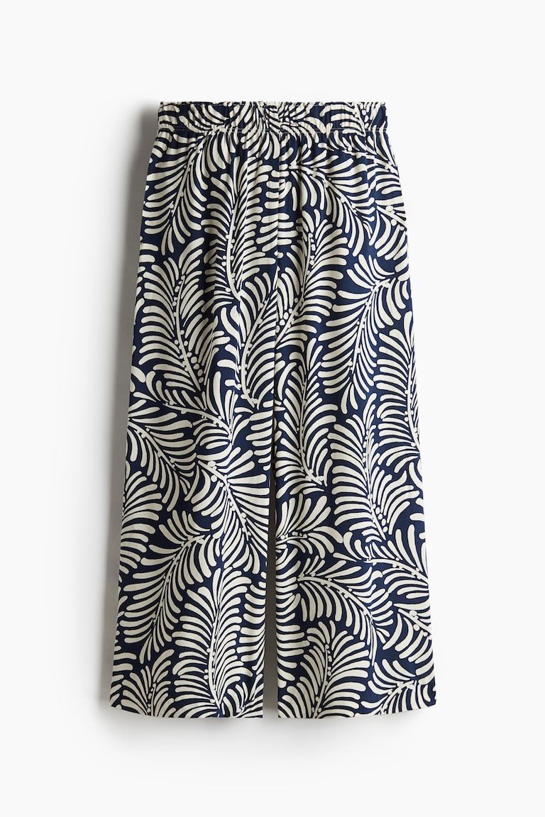 Cropped Pull-On Pants