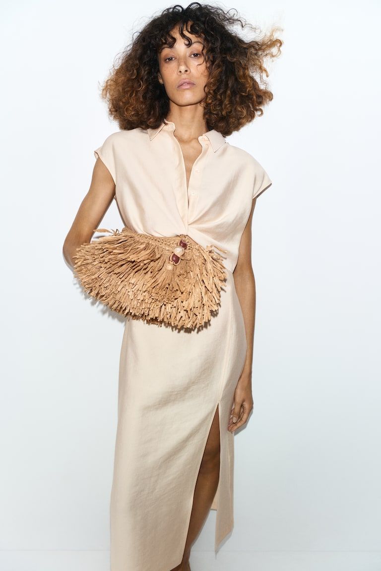 Cutout Shirt Dress