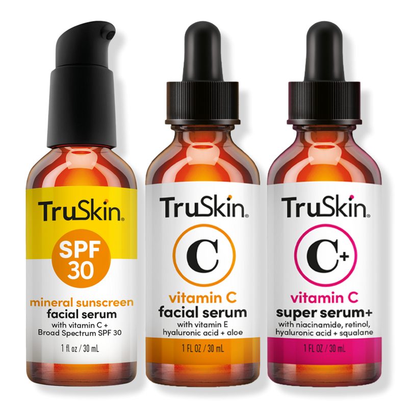 Daily C Essentials: Vitamin C Serum + Vitamin C Super Serum + SPF 30 Sunscreen Serum