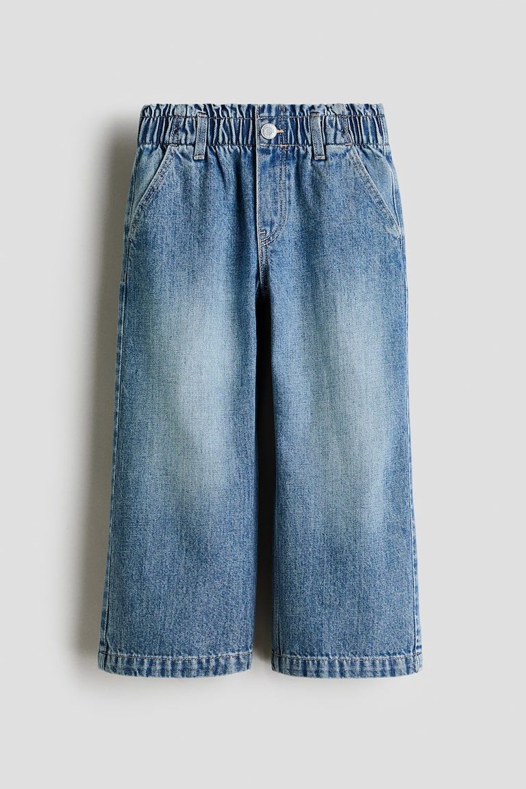 Daisy Wide Leg Paper-Bag Jeans