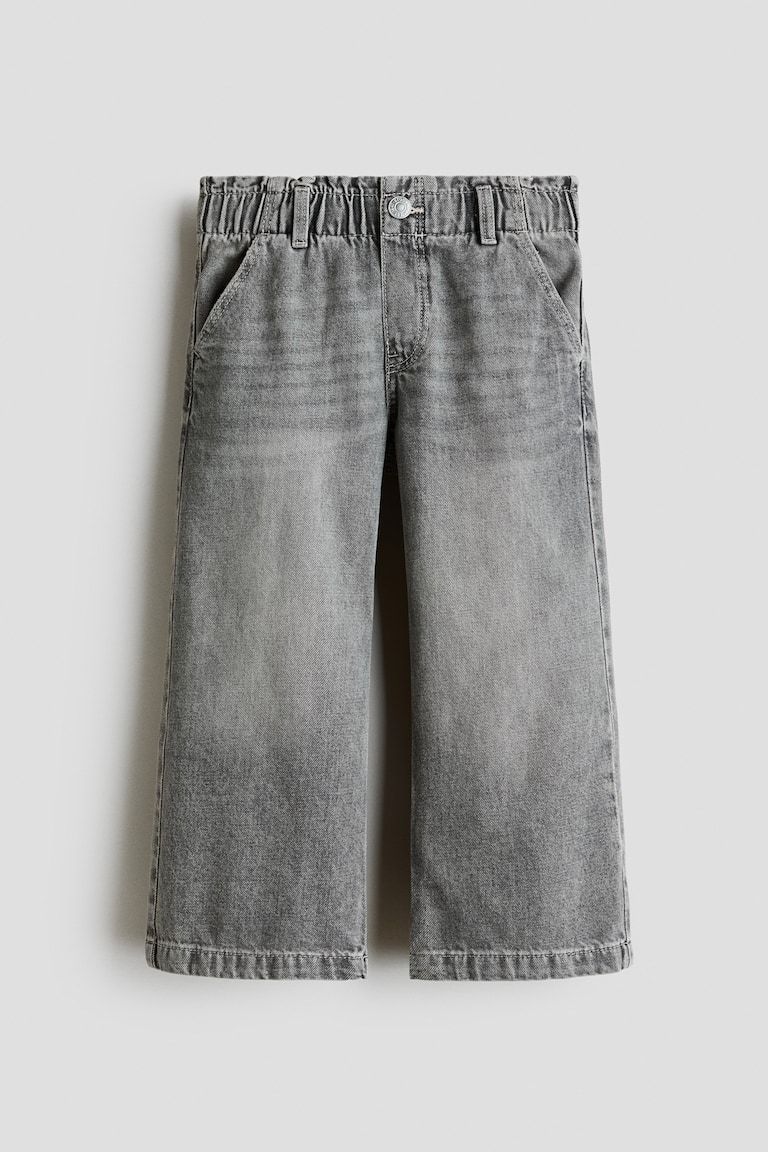 Daisy Wide Leg Paper-Bag Jeans