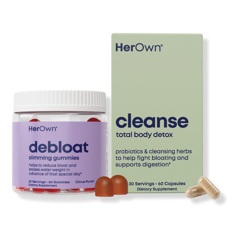 Debloat Gummies + Cleanse Capsules: Digestive Support & Bloat Relief Bundle