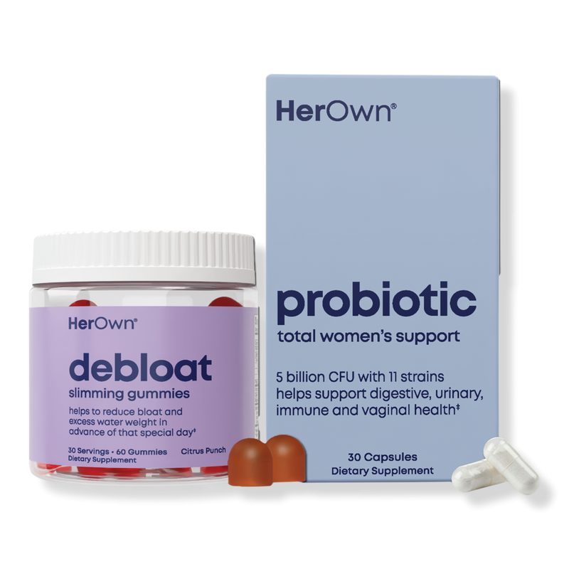 Debloat Gummies + Probiotics Capsules: Digestive & Bloat Support Bundle