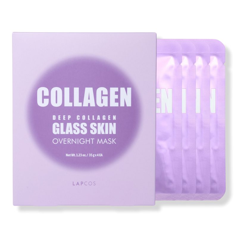 Deep Collagen Glass Skin Overnight Mask 4-Pack