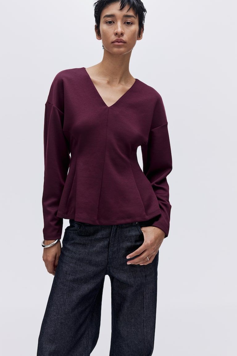 Defined-Waist Scuba Top