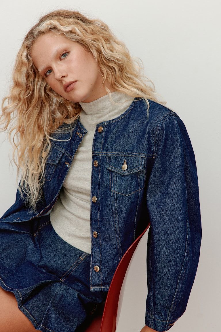 Defined-Waist Twill Shirt