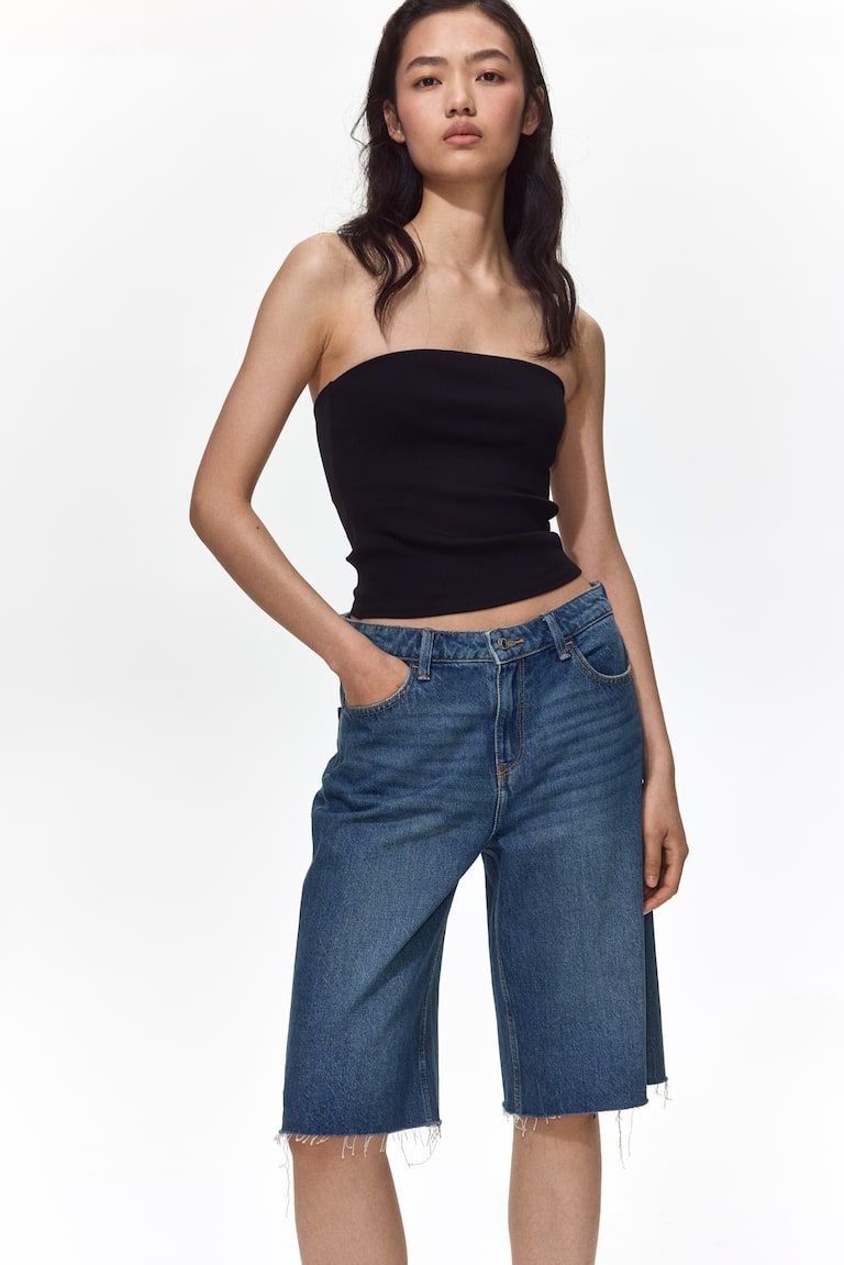 Denim Bermuda Shorts