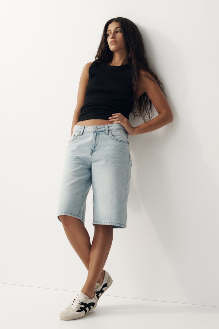 Denim Bermuda Shorts