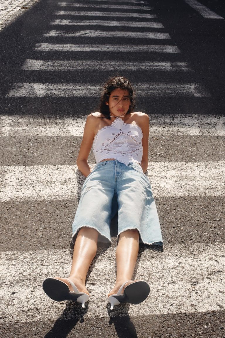 Denim Bermuda Shorts