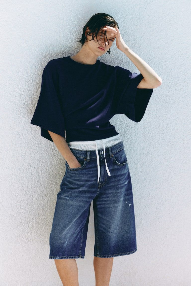 Denim Bermuda Shorts