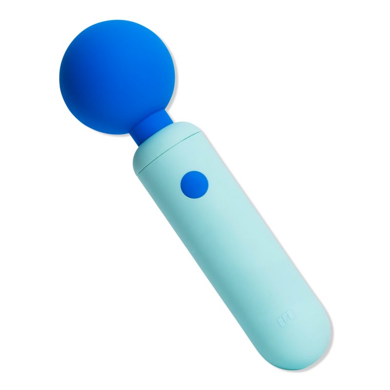 Dex Compact Wand Vibrator - Cerulean/Aqua