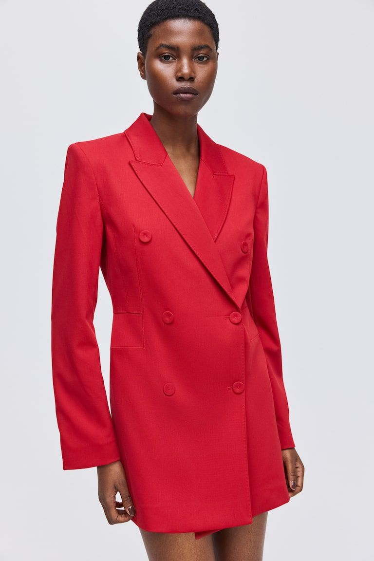 Double-Breasted Jacket Dress