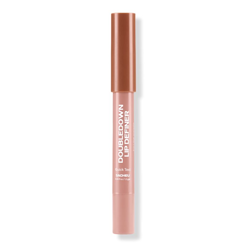 DoubleDown Lip Definer 2-in-1 Liner and Balm - Quick Text
