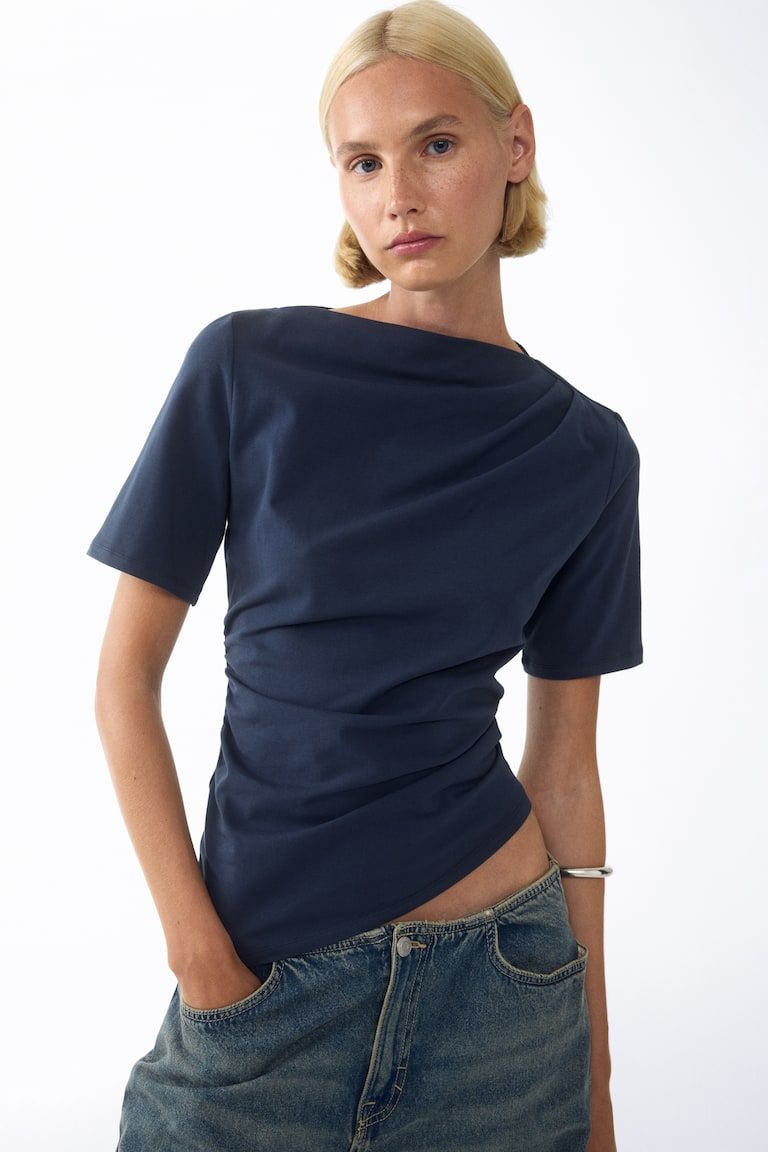 Draped Asymmetric Top