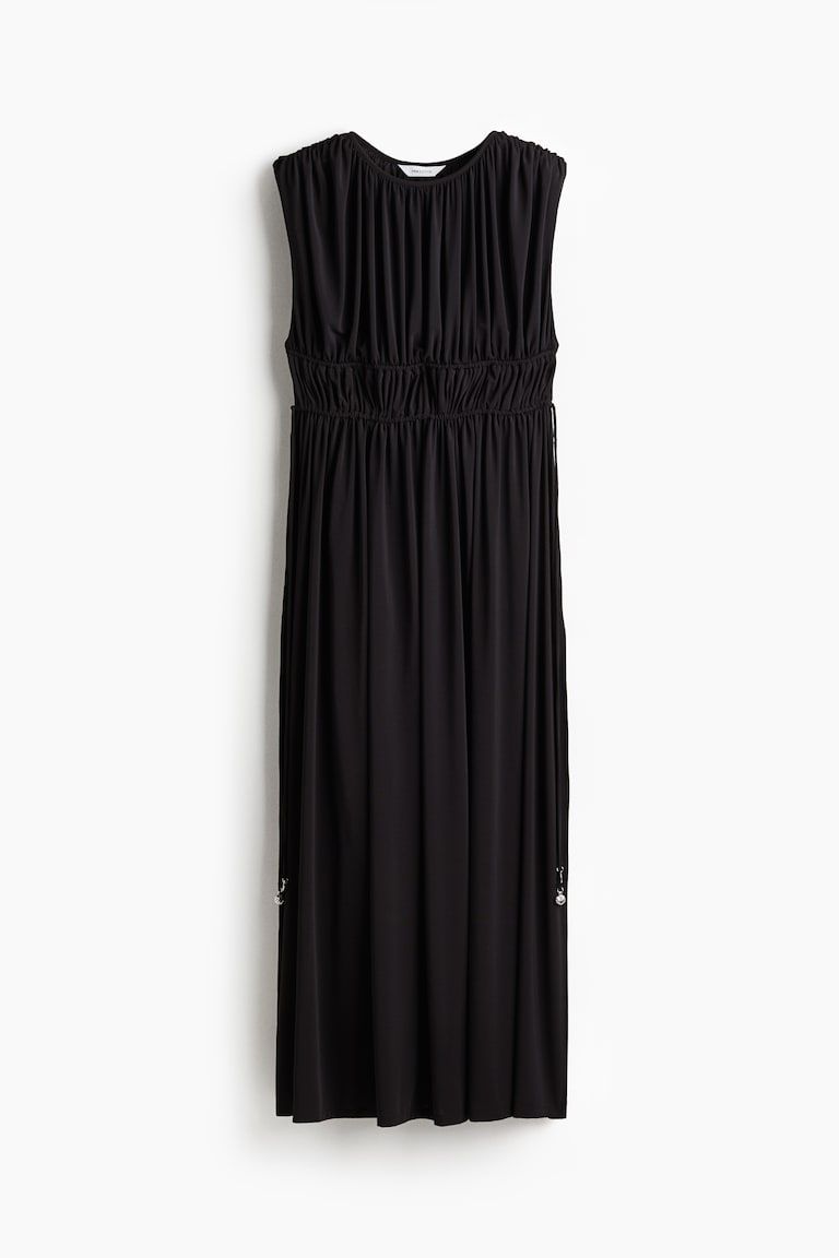 Draped Drawstring Dress