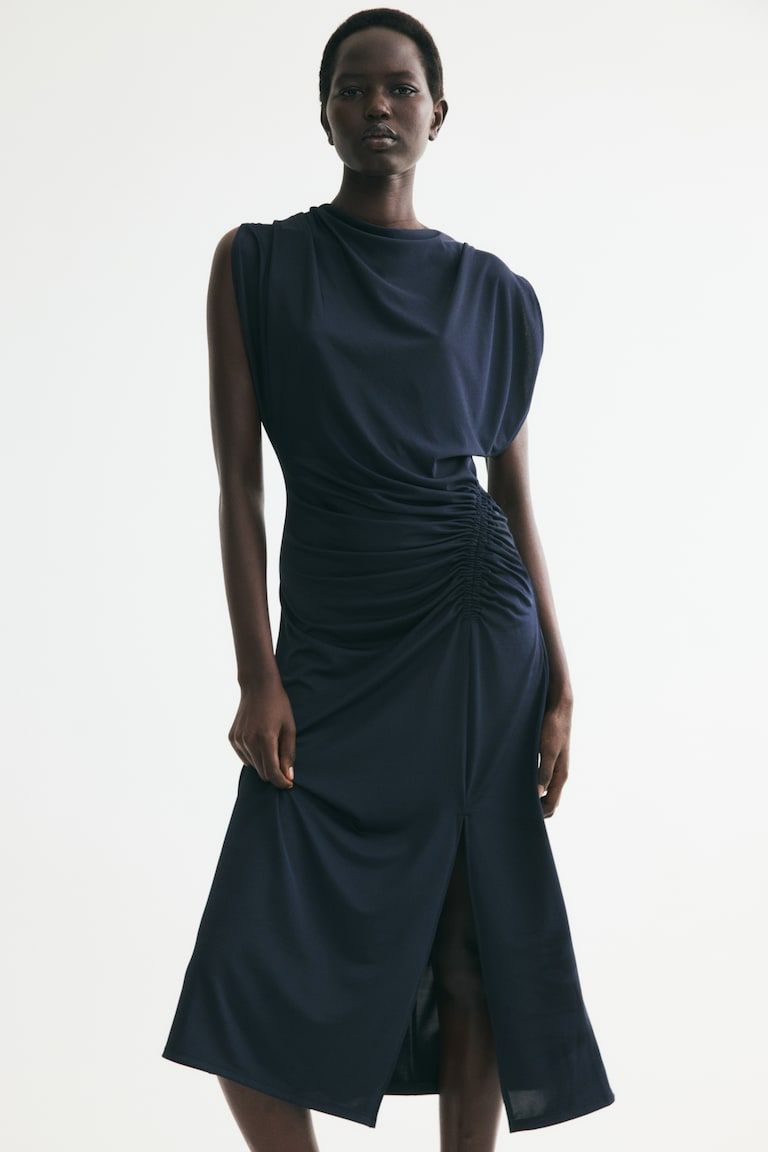 Draped Jersey Dress