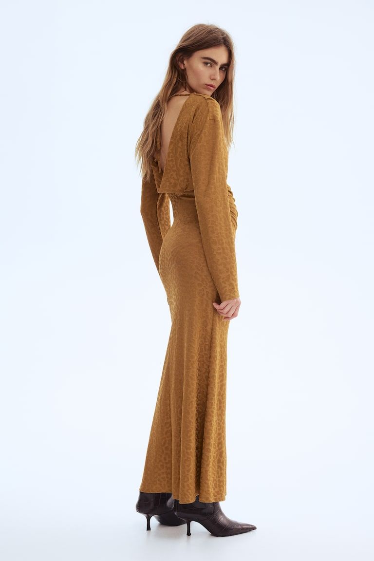 Draped Midi Dress