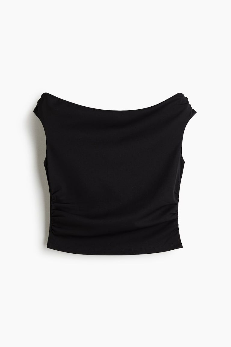 Draped Off-the-Shoulder Top