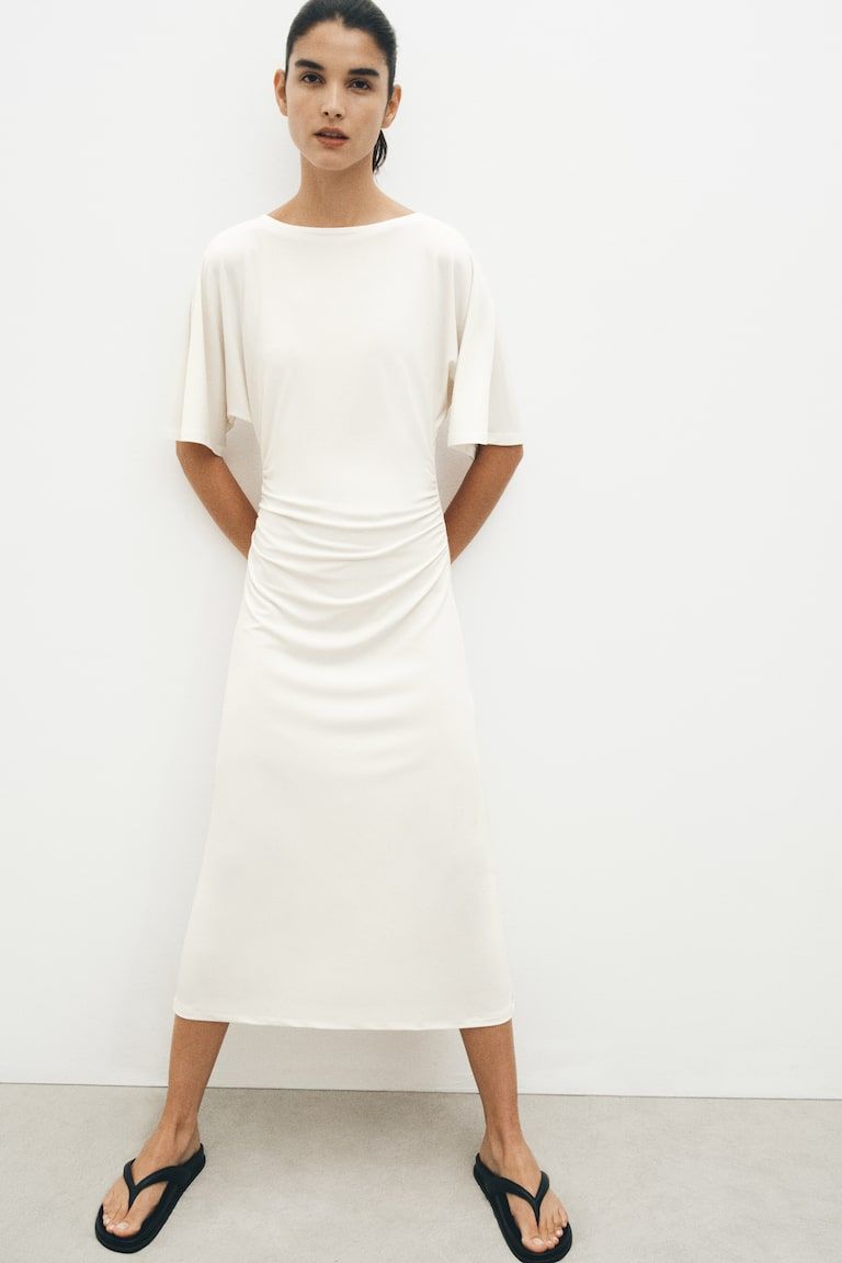 Draped T-Shirt Dress