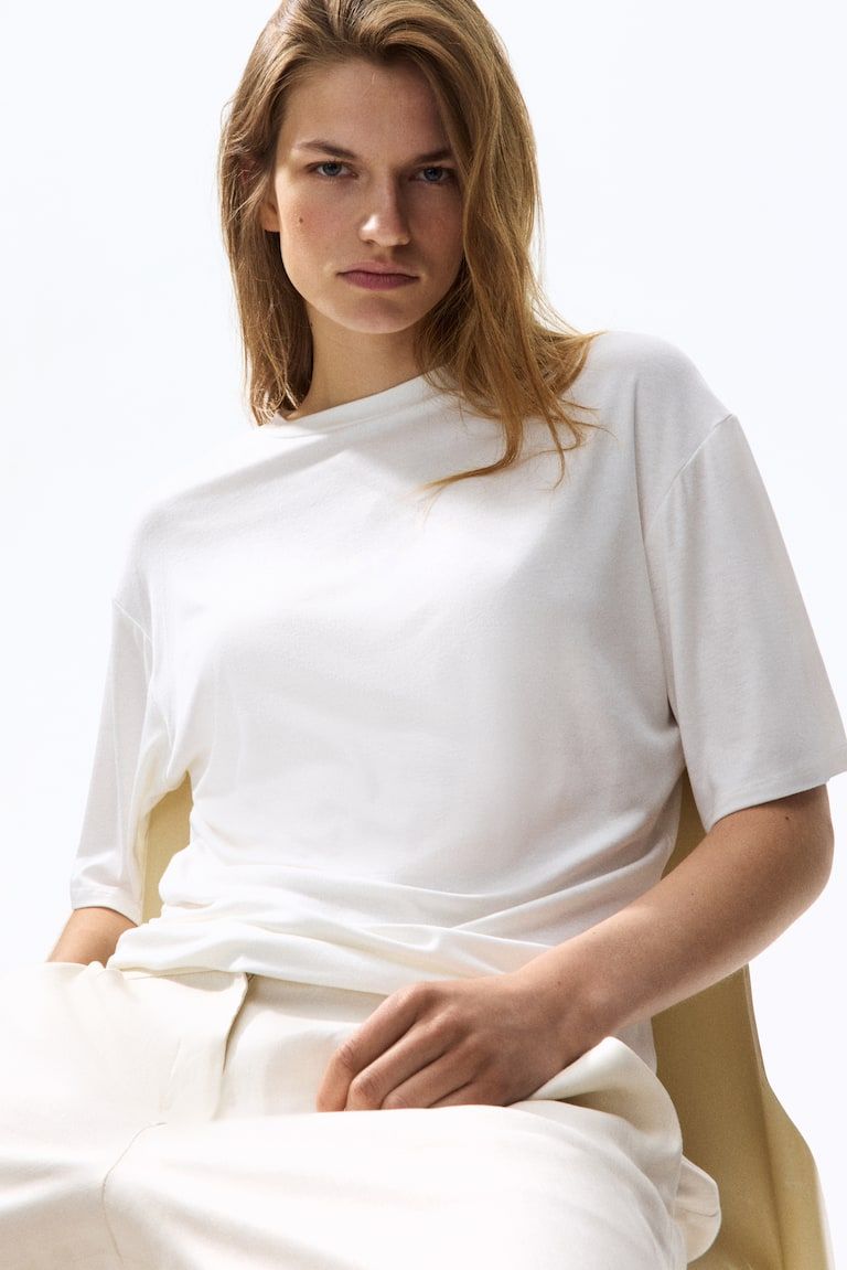 Draped Viscose Top