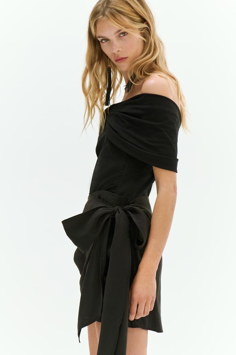 Draped Wrap Skirt
