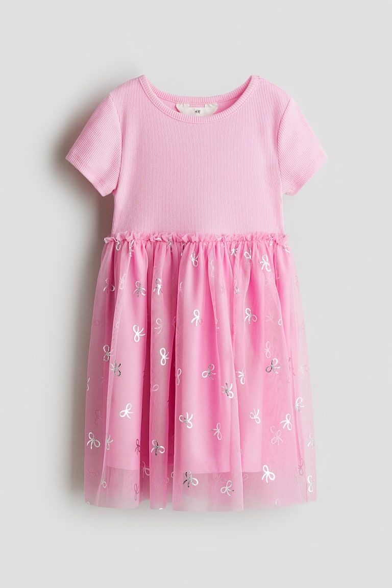 Dress with Tulle Skirt