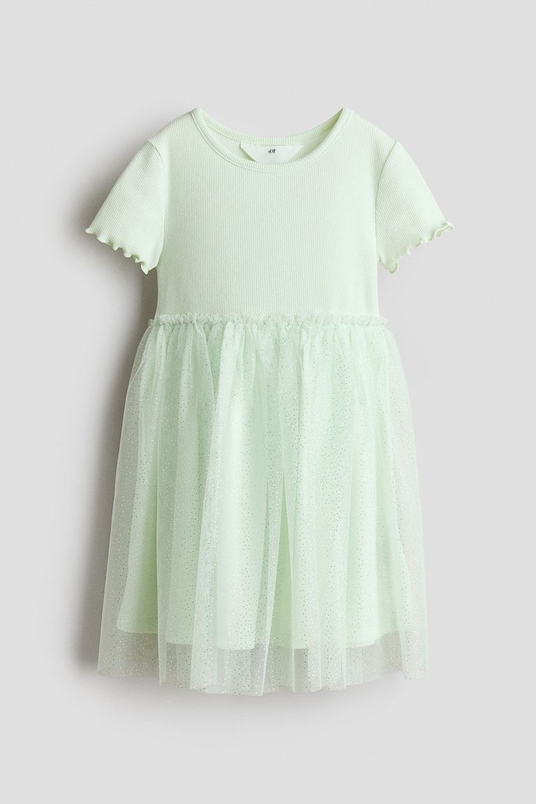 Dress with Tulle Skirt