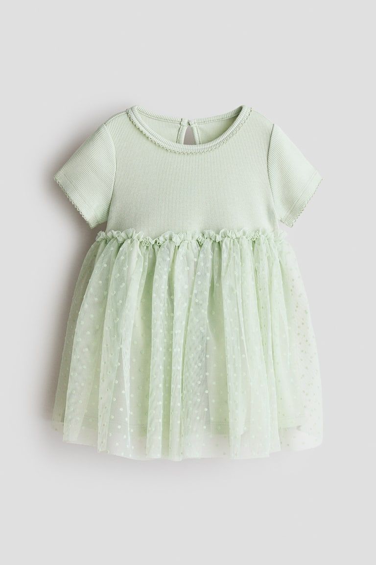 Dress with Tulle Skirt