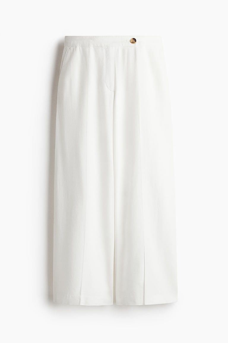 Dressy Linen-Blend Pants