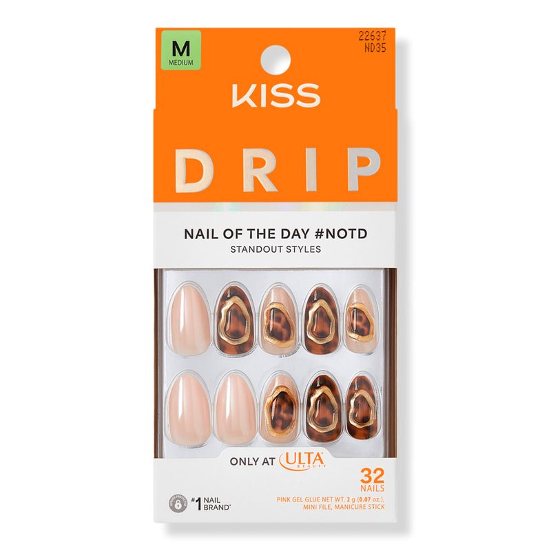 Drip Medium Press On Nails - Lively Whisper