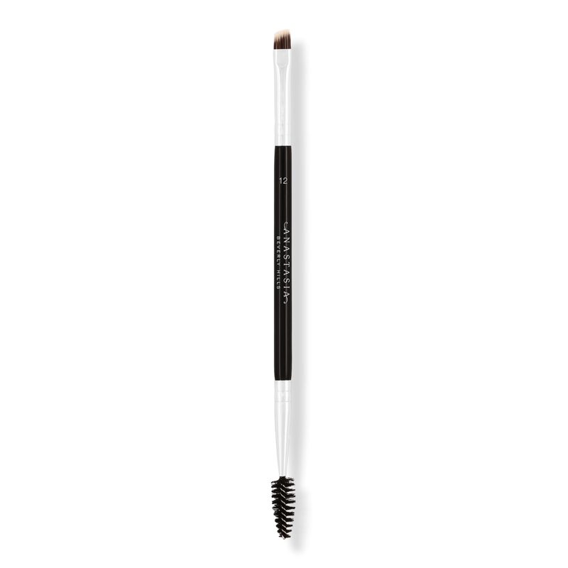 Dual-Ended Firm Angled Eyebrow Brush #12