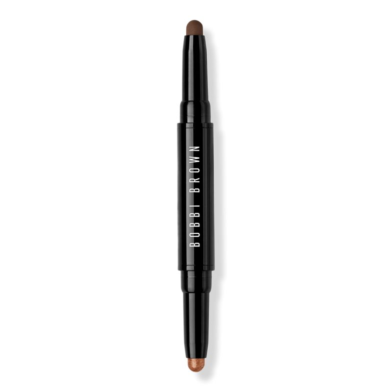 Dual-Ended Long-Wear Waterproof Cream Eyeshadow Stick - Milk Chocolate/Midnight Brown