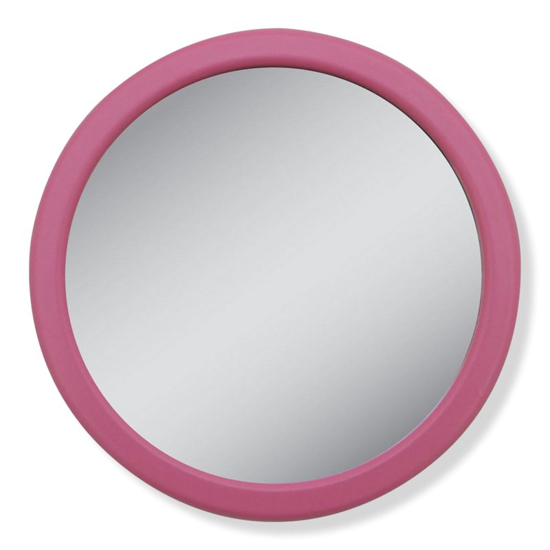 E-Z Grip Compact Mirror, 12X Magnification, Suction Cups - Pink
