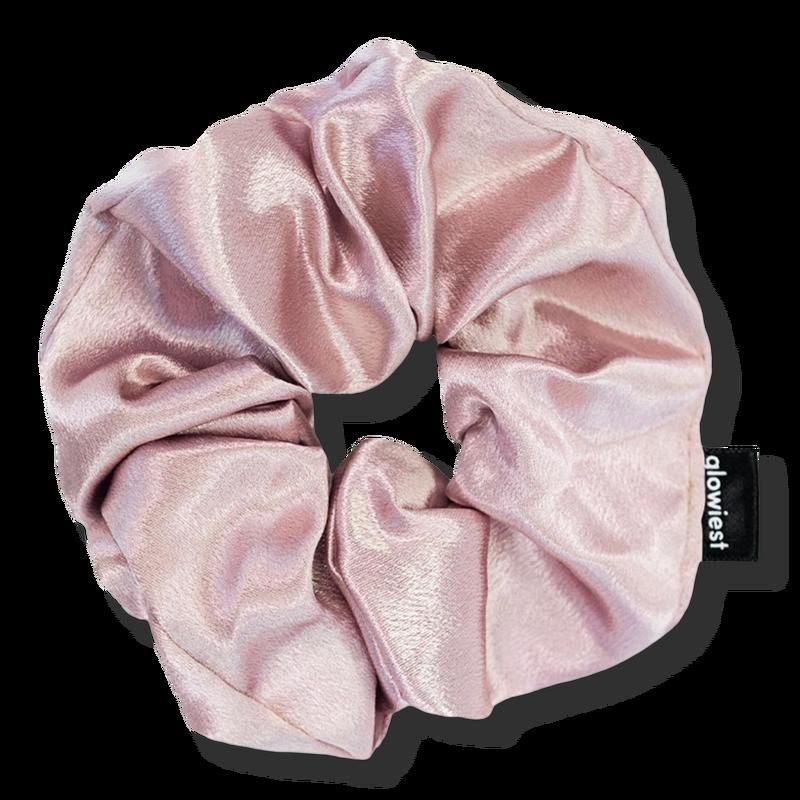 Effortless Satin Hair Scrunchies - Pink
