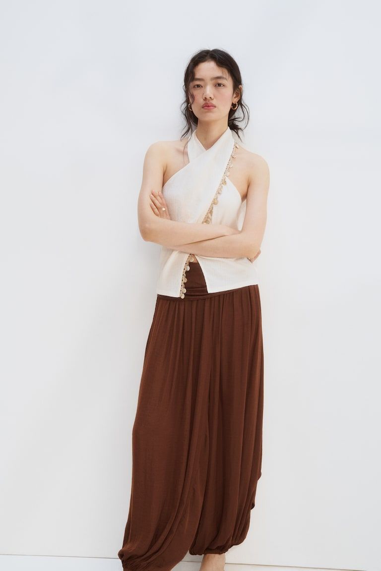 Embellished Halterneck Top