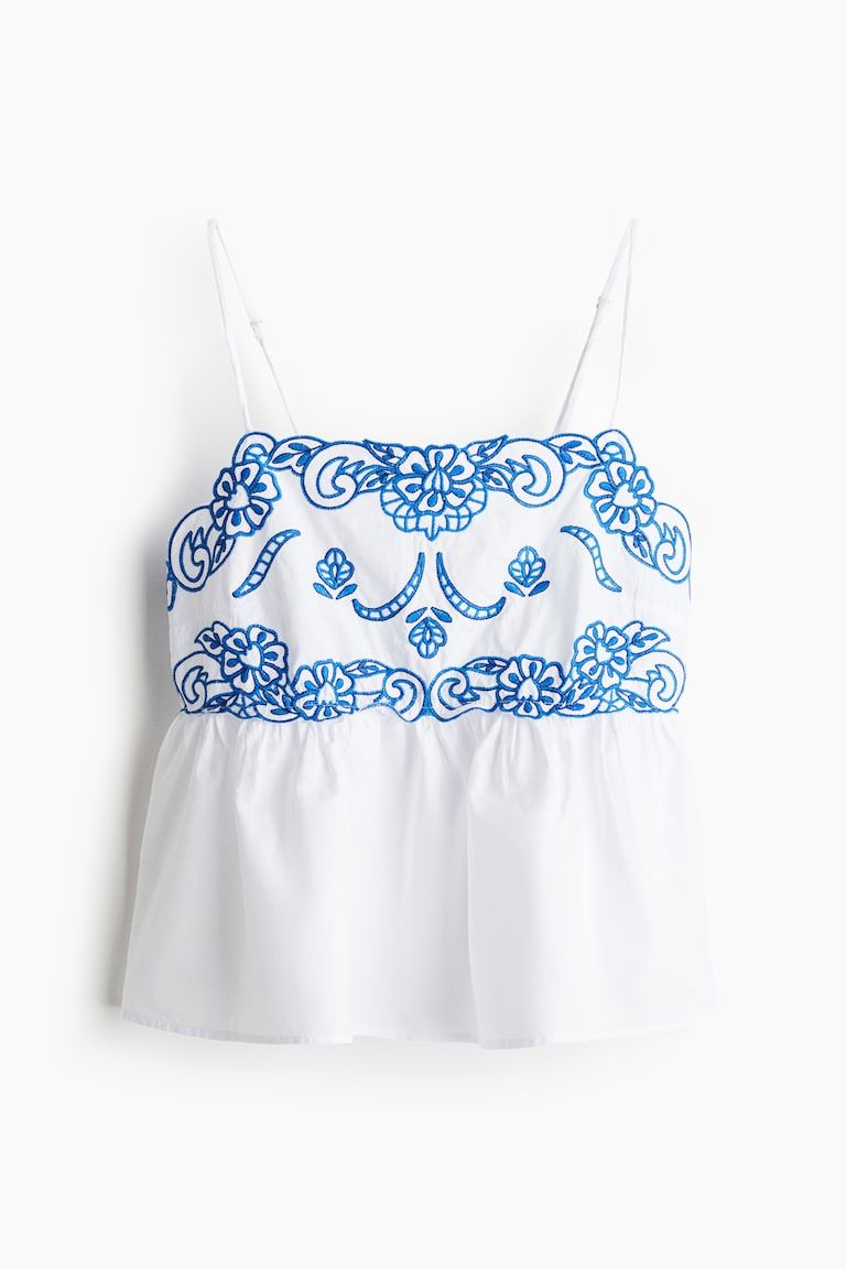 Embroidered Camisole Top