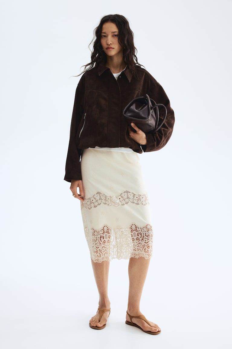 Embroidered Cotton Skirt