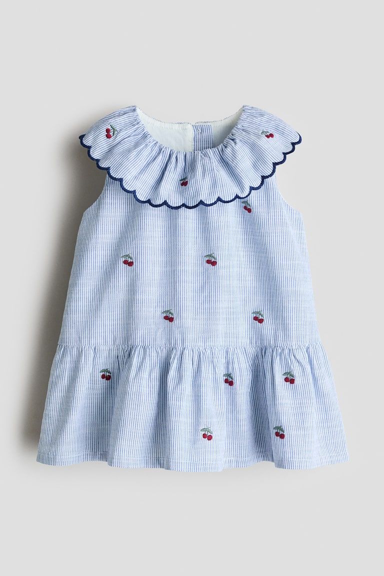 Embroidered-Detail Dress