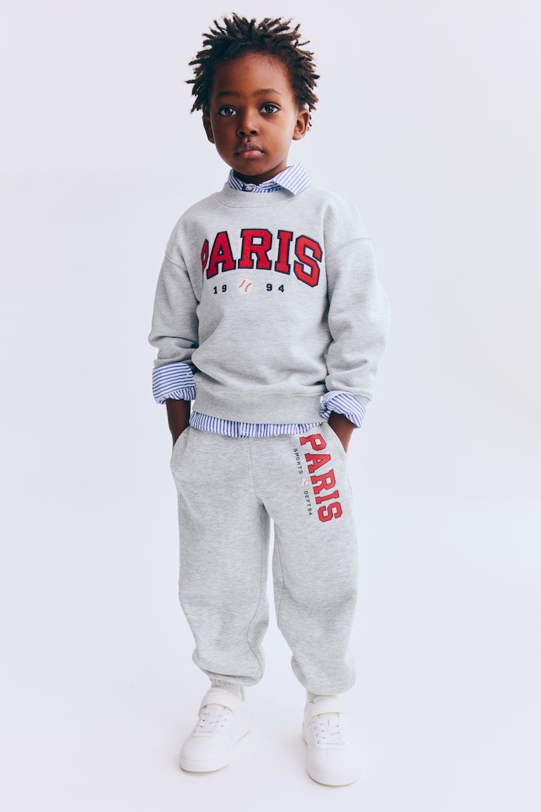 Embroidered-Detail Joggers