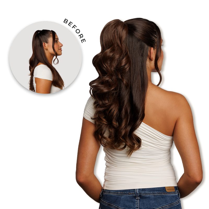 Emily Ponytail Extension - Chocolate Brown