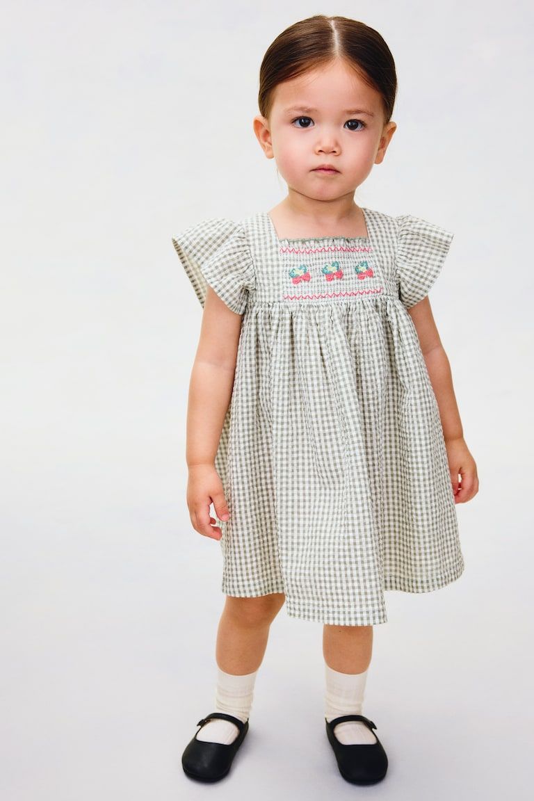 Empire-Waist Cotton Dress
