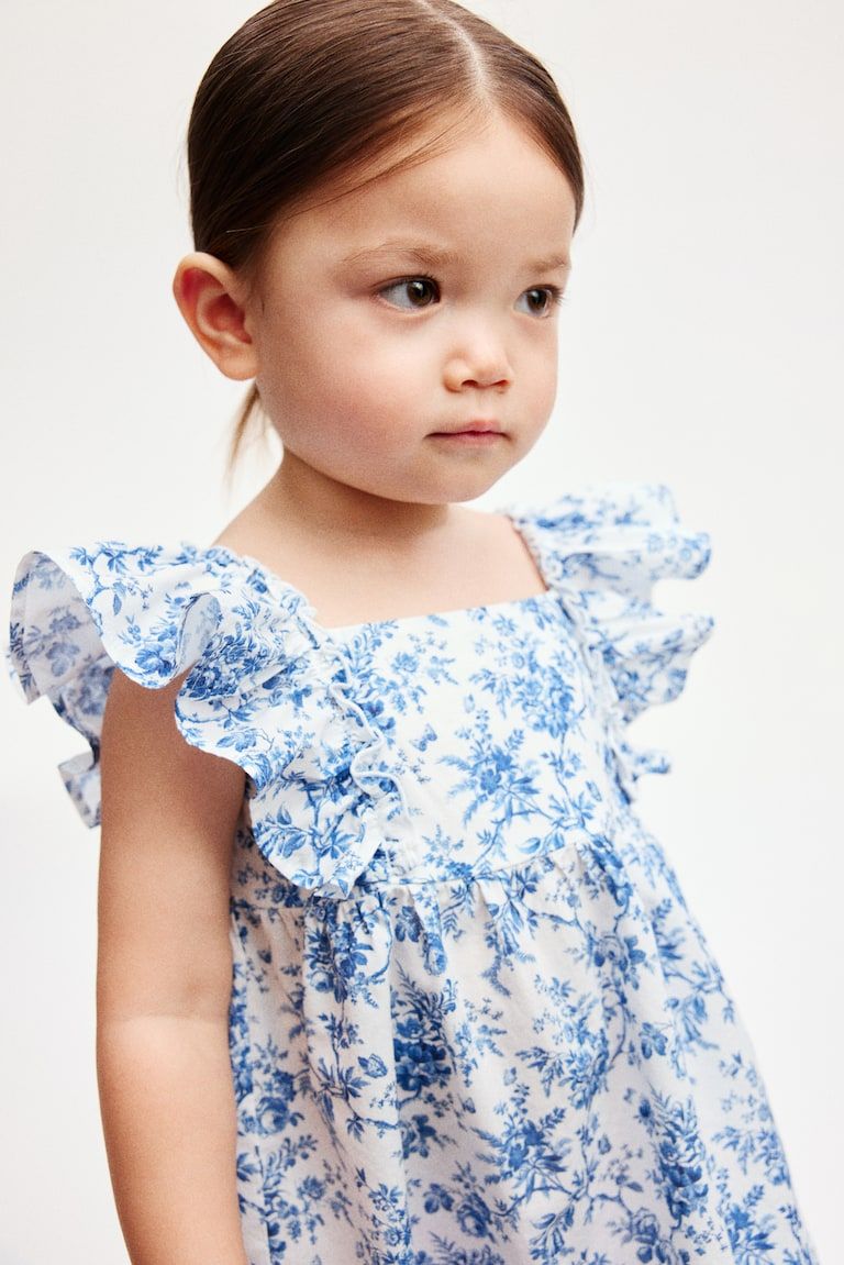 Empire-Waist Cotton Dress