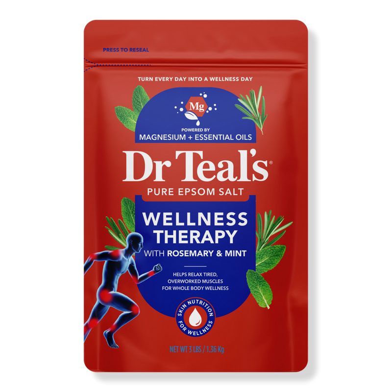 Epsom Salt Magnesium Soak, Wellness Therapy with Rosemary & Mint
